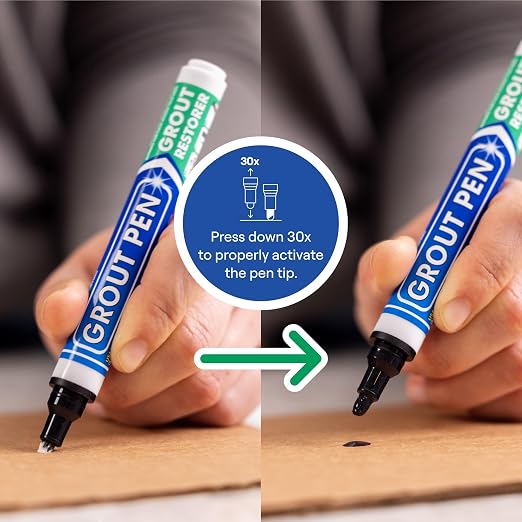 Grout Pen Black Tile Paint Marker: Waterproof Grout Paint, Tile Grout Colorant - Image 3