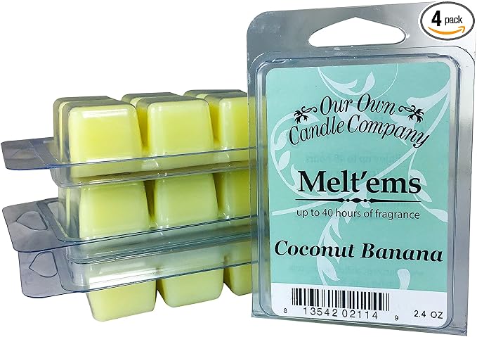 Our Own Candle Company Premium Wax Melt, Coconut Banana, 6 Cubes, 2.4 oz by OurOwnCandleCompanycandles