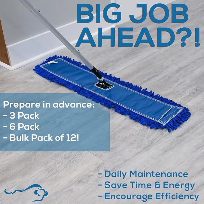 Kleen Handler 18 inch Microfiber Dust Mop | Small Washable Commercial Mop Head - Image 3