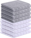 Homaxy 100% Cotton Terry Kitchen Towels, Checkered Designed, Soft and Super by Homaxy