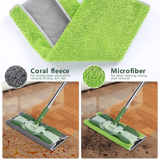 Microfiber Mops for Floor Cleaning, Masthome Professional Floor Mops - Image 2