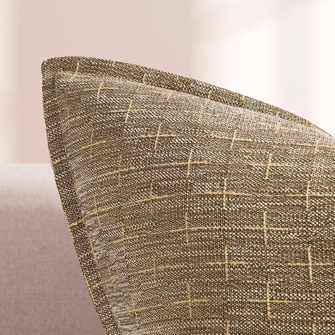 ZWJD Pillow Covers 22x22 Set of 2 Soft Polyester Textured Pillow Covers - Image 2