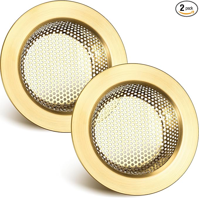 Retisee 2 Pcs Sink Strainer Stainless Steel Kitchen Sink Drain Strainer Basket by Retisee