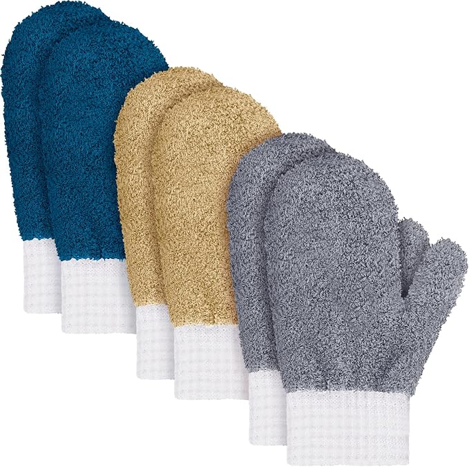 BBTO 3 Pairs Microfiber Dusting Mitt by BBTO