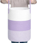 CLHMILY&Z 40L Laundry Basket Round Storage Rope Basket by ClhmilyZ