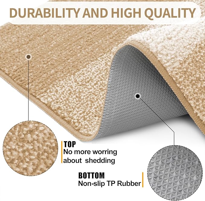 Kitinjoy Indoor Outdoor Door Mat, 47x24 Non-Slip Absorbent Dirt Trapper - Image 3
