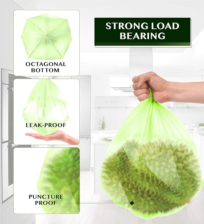 FORID 4 Gallon Garbage Bags, Strong Trash Can Liners, 15 Liter Wastebasket Bags - Image 3