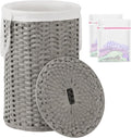 Large Laundry Hamper Laundry Basket Round 34.3 Gal Handwoven Wicker Laundry by SETVSON