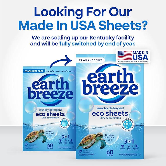 Earth Breeze Laundry Detergent Sheets Fragrance-Free - Image 2