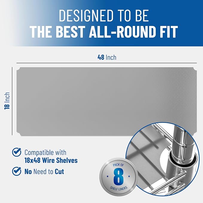Sterling Shelf Liners Wire Rack Covers: Plastic Shelf Liner Cover - Image 2