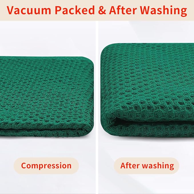 Homaxy 100% Cotton Waffle Weave Kitchen Dish Towels, Ultra Soft Absorbent Quick - Image 7