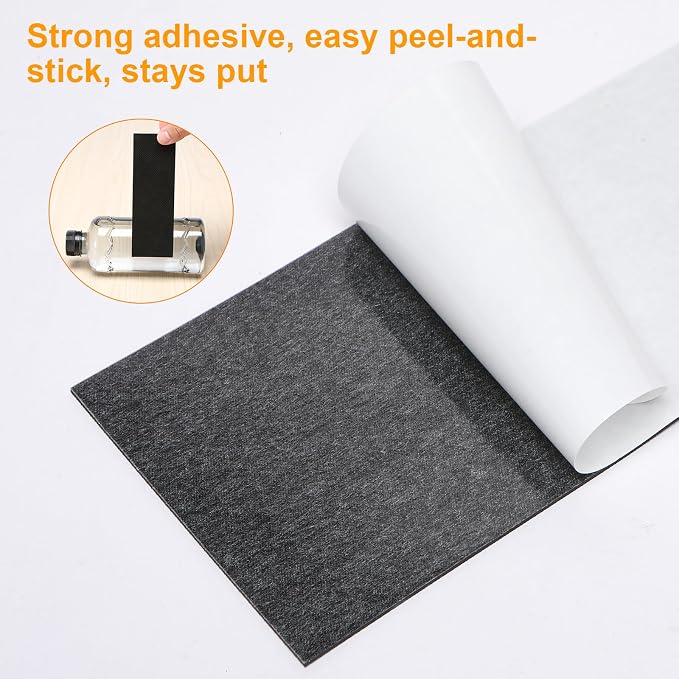 CHUNZEXI Self Adhesive Non Slip Furniture Pads 4”x40” Rubber Floor Protectors - Image 5