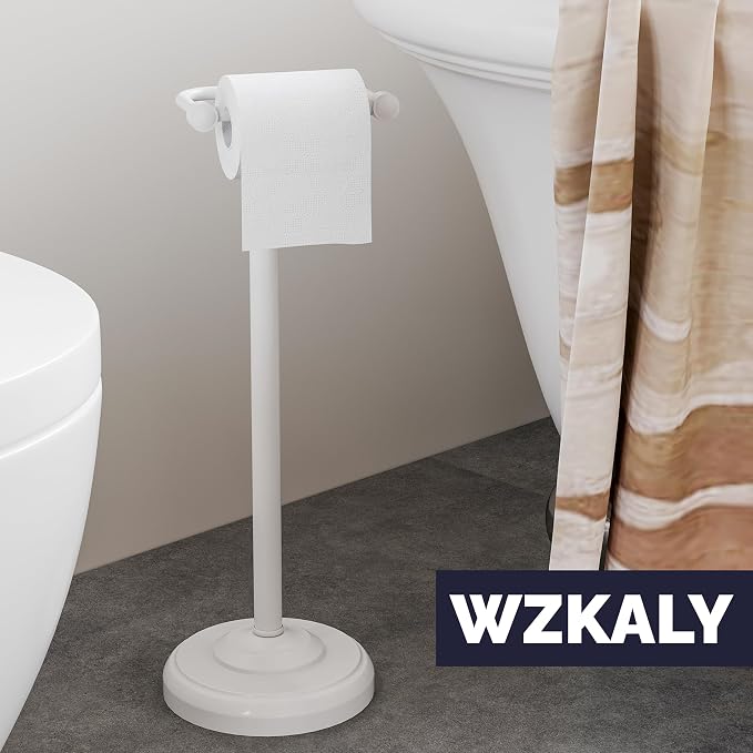 Toilet Paper Holder Stand, Post Pivoting Design & Stable Weighted Base SUS304 - Image 2
