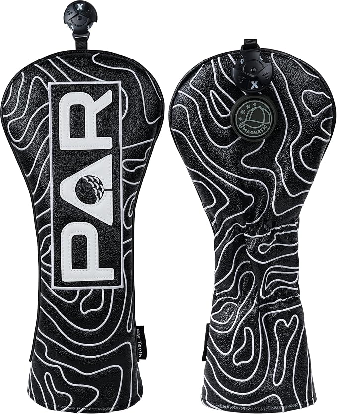 Big Teeth Golf Club Covers Full Set Driver Headcover Fairway Wood Hybrid Golf - Image 8