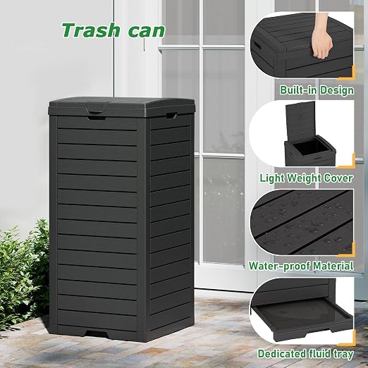 NUNU LAB 31 Gal Outdoor Trash Can - Image 5