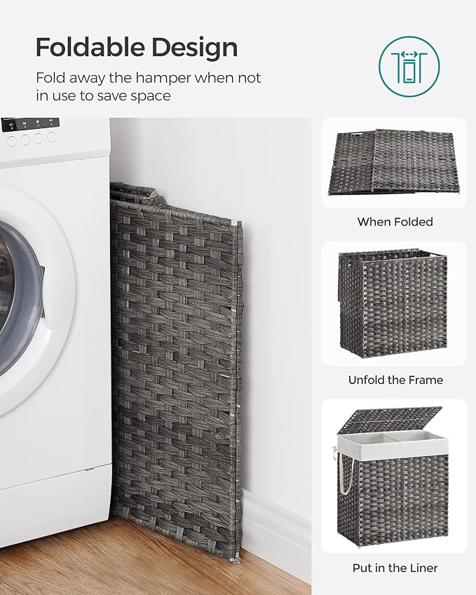 SONGMICS 130L Clothes Hamper - Image 8
