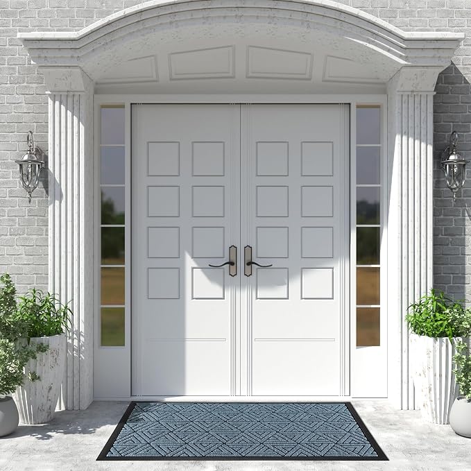 Yimobra Extra Large Door Mat 60x32, All-Weather Waterproof Non-Slip Welcome - Image 3