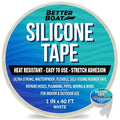 White Heavy Duty Silicone Tape, Self-Fusing Rubber Hose and Plumbing Water Pipe by BetterBoat