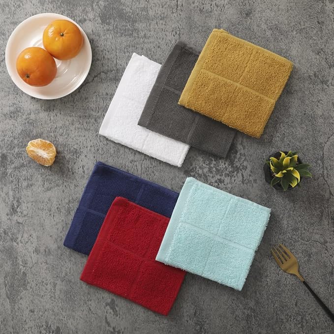 Glynniss Dishcloths Kitchen Highly Absorbent Dish Rags 100% Cotton Dish Cloths - Image 6
