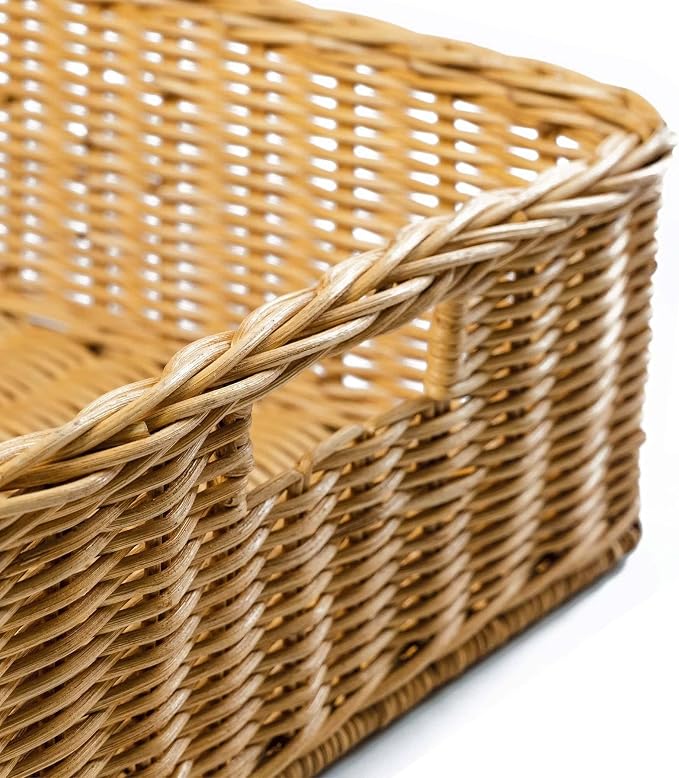 The Basket Lady Under The Bed/Basic Wicker Storage Basket, 20 in L x 14.5 in W - Image 2
