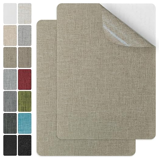 J.CARP 2Pcs Linen Repair Patches, Large Self-Adhesive Fabric Patch by JCARP