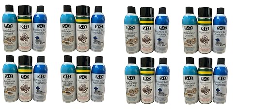 SQ Lubricant Combo, SQ Mechanic's Aid 17-6 Penetrating Catalist, 5 in 1 by Unknown