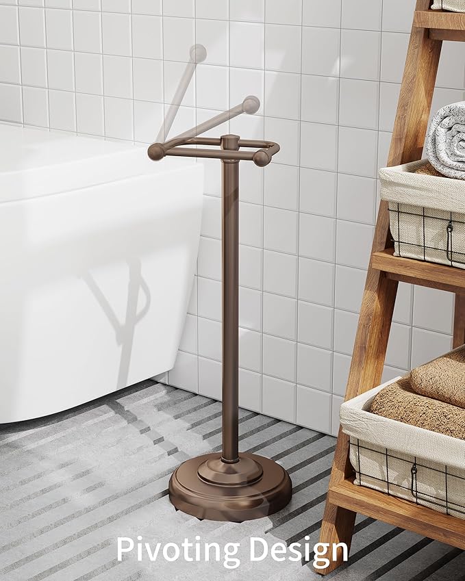 Toilet Paper Holder Stand, Bronze Toilet Paper Holder Free Standing, Post - Image 2