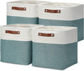 DULLEMELO Set Of 4 Cube Storage Bins, Fabric Storage Basket by DULLEMELO