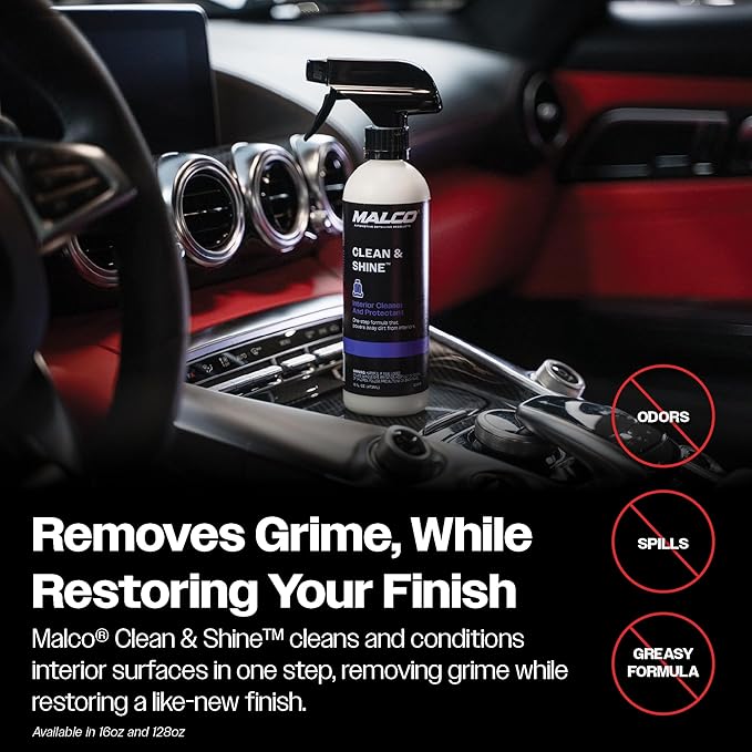 Malco Clean & Shine Interior Car Cleaner and Dressing – Restore Leather - Image 6