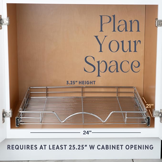 HOLDN’ STORAGE Pull Out Cabinet Organizer, Heavy Duty Caddy w/Lifetime Limited - Image 4