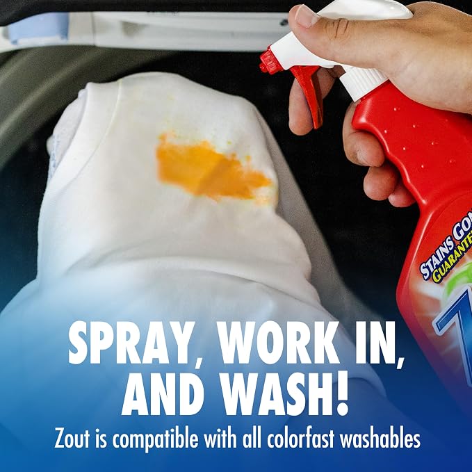 Zout Laundry Stain Remover Spray, Triple Enzyme Formula, 22 Ounce Bottles - Image 5