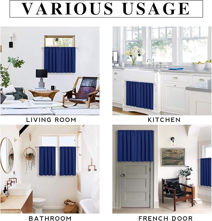 RYB HOME 45 inch Length Curtains - Image 7