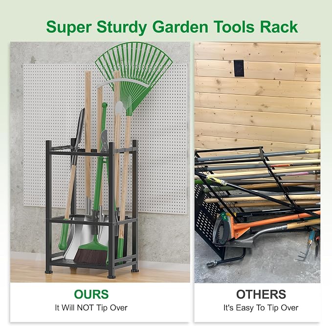 Dirza Garden Tool Organizer, Yard Tool Organizer - Image 3