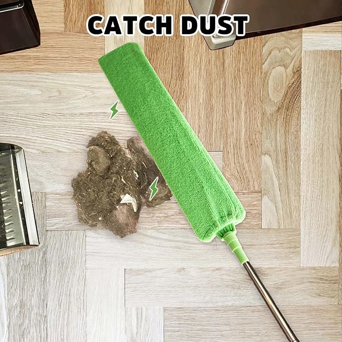 Retractable Gap Dust Cleaner Under Appliance Cleaning Tool, Bafezoze Flat Duster - Image 2