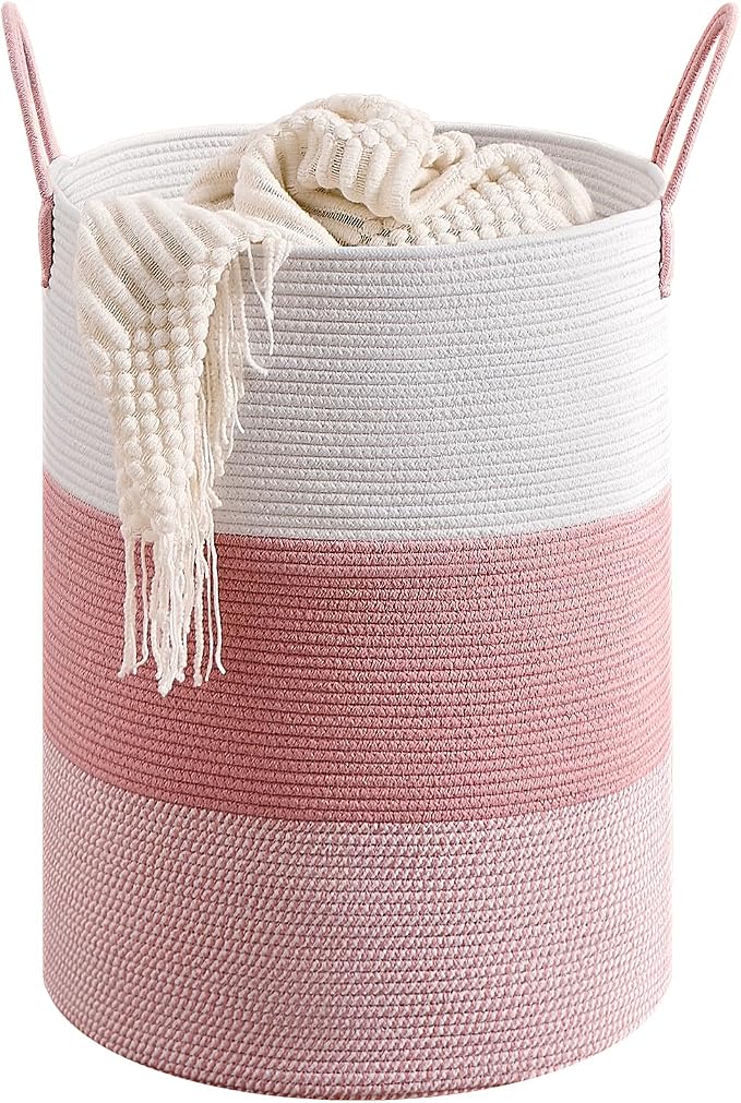 CLHMILY&Z 100L Laundry Basket Round Storage Rope Basket by ClhmilyZ