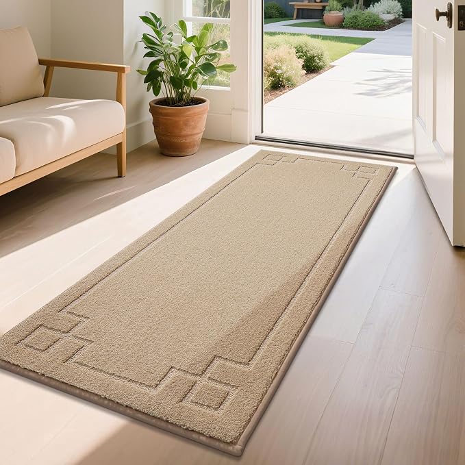 BEQHAUSE Door Mat 24" x 60", Non-Slip Door Mats Indoor Entryway Rugs Washable by BEQHAUSE