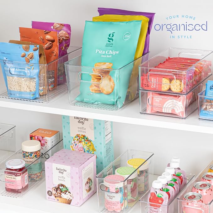 Plastic Food Storage 8 Pack Clear Container Bin - Image 7