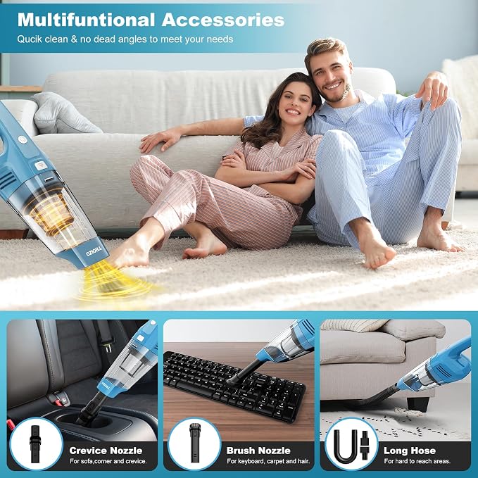 Handheld Vacuum Cordless, 14500PA Powerful Suction Hand Held Vacuum Cleaner - Image 3