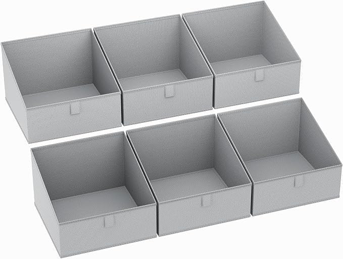 DIMJ Storage Bins for Closet, Trapezoid Storage Bins by DiMJ