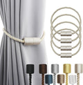 4 Pack Strong Magnetic Curtain Tiebacks Outdoor Elegant Decorative Tie Backs by CurtainTiebacks