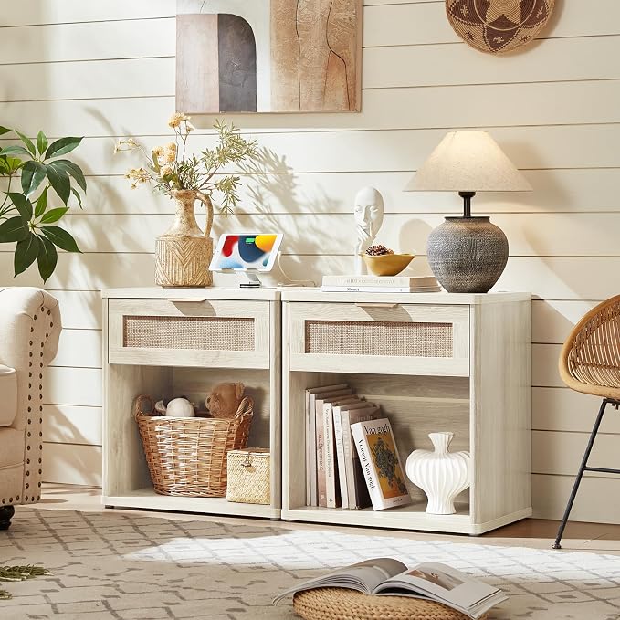 LEYAOYAO Rattan Nightstand - Image 4