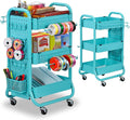 DESIGNA 3-Tier Utility Storage Rolling Cart by DESIGNA