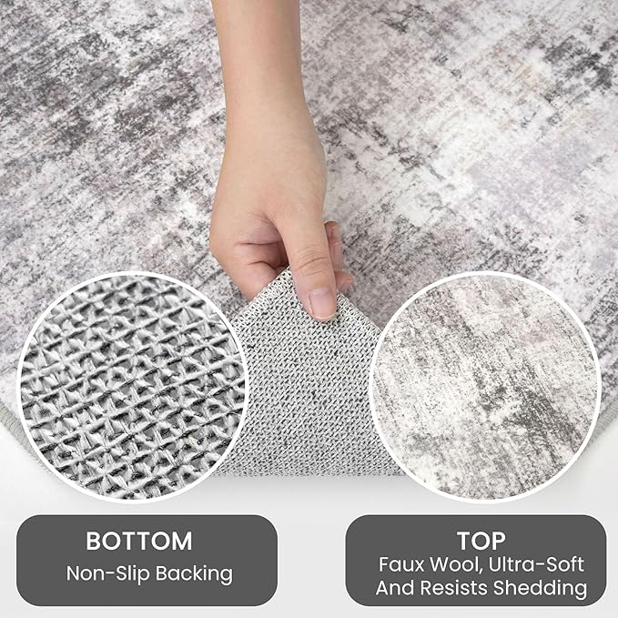 IOHOUZE Abstract Runner Rug 3x16 Ft Washable Runners - Image 6