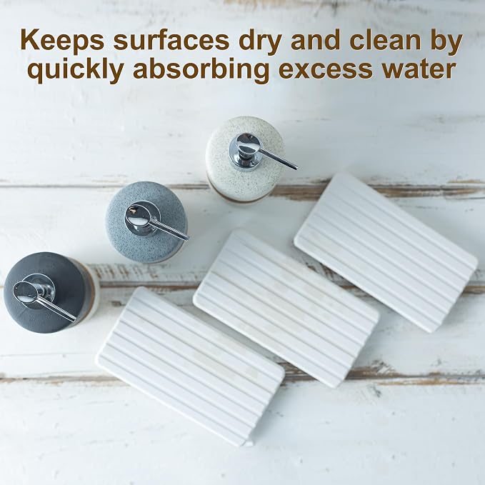 Ceramic Soap Dispenser Set – Hand Soap, Dish Soap, Shampoo & Shower Soap - Image 5