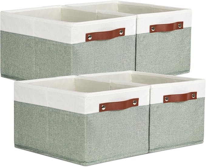 Temary Storage Bins Storage Baskets 4Pack Fabric Storage Bins by TEMARY