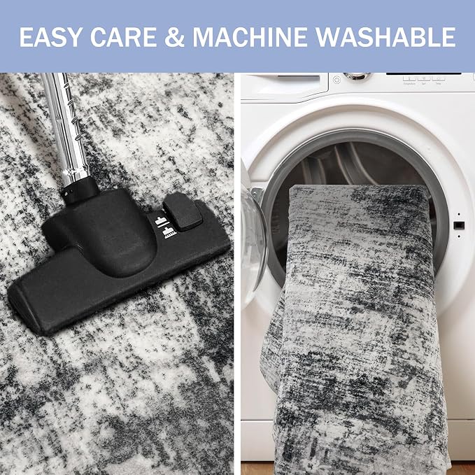 IOHOUZE Abstract Runner Rug 3x8 Ft Washable Runners - Image 3