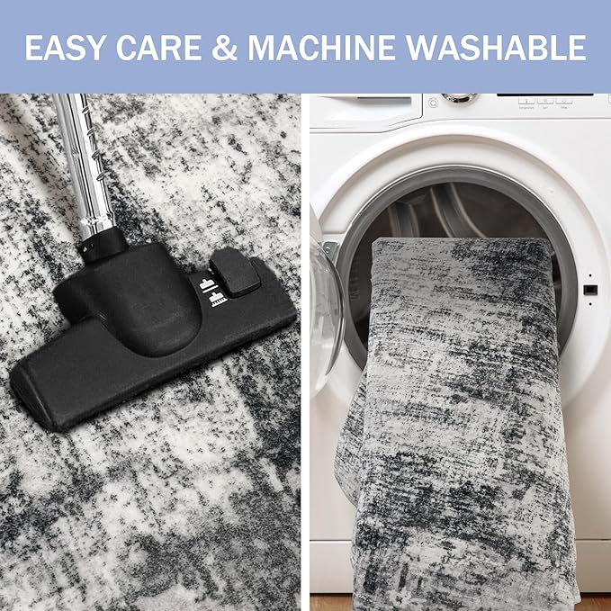 IOHOUZE Abstract Runner Rug 2x12 Ft Washable Runners - Image 3
