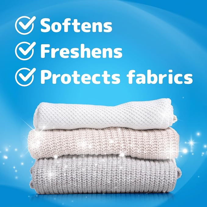 Snuggle Blue Sparkle Liquid Fabric Softener, 2X Concentrated, 200 Loads - Image 8