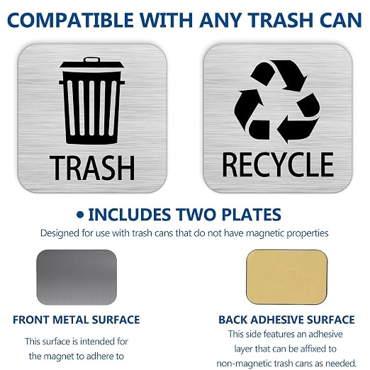Recycle and Trash Magnets Sticker - Image 3