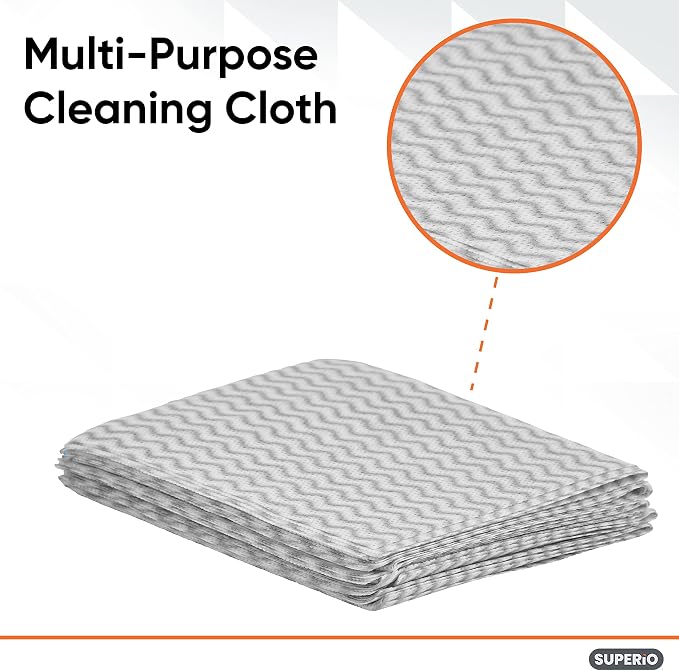 Superio Handy Wipes for Kitchen Multi-Purpose Heavy-Duty Reusable Cleaning - Image 2